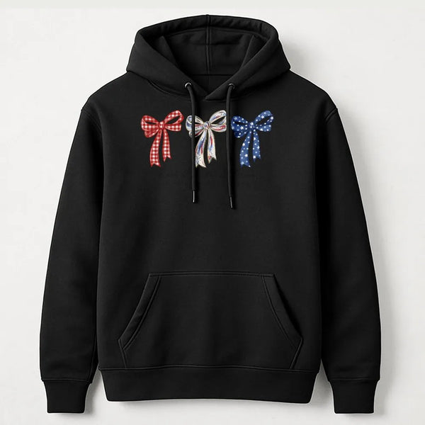 Patriotic Coquette Bow Sweatshirt | America 250 Years Graphic | Soft Cotton Blend | 4th of July Gift for Women