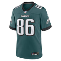 Philadelphia Eagles Zach Ertz Midnight Green Team Game Jersey