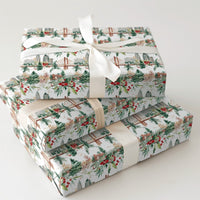 Cityscape Christmas Gift Wrap, Columbus Ohio Skyline Wrapping Paper, Main Street Bridge Present Wrap, Local Ohio Festive Wrapping Paper