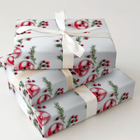 Rosemary Drink Christmas Gift Wrap, Cranberry Cocktail Wrapping Paper, Holiday Party Gift Wrap Paper, Festive Winter Beverage Present Wrap