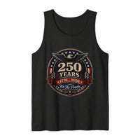 America 250 Years Tank Top | 1776-2026 Semiquincentennial Eagle Badge Art | Soft Breathable Unisex Fit | Patriotic Gift for History Lovers