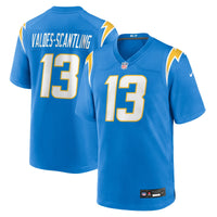 Los Angeles Chargers Marquez Valdes-Scantling Powder Blue Game Player Jersey