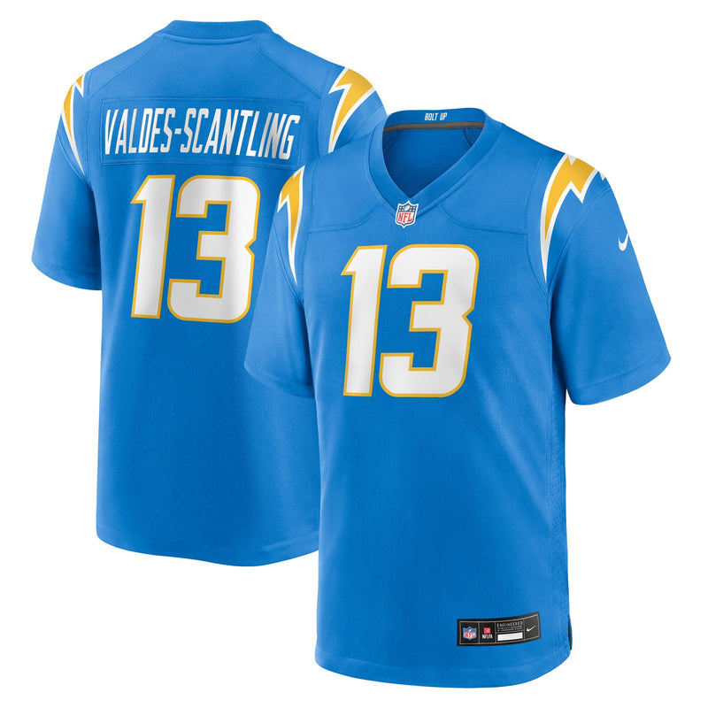 Los Angeles Chargers Marquez Valdes-Scantling Powder Blue Game Player Jersey