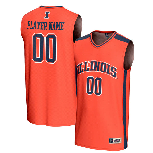 Illinois Fighting Illini GameDay Greats NIL Pick-A-Player Lightweight Basketball Fashion Jersey - Orange