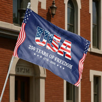 USA 250 Years of Freedom House Flag | Stars and Stripes 1776-2026 Anniversary Design | Weather-Resistant DoubleSided Outdoor Flag | Patriotic Gift for Independence Day