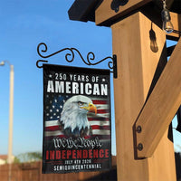 American Semiquincentennial Garden Flag | 250 Years of Independence Bald Eagle Design | Weather-Resistant Premium Polyester | Patriotic 4th of July Decor