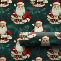 Medical Christmas Gift Wrap, Doctor Santa Wrapping Paper, Nurse Stethoscope Holiday Wrapping Paper, Healthcare Worker Wrapping Paper Roll