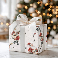 Rock Guitar Christmas Gift Wrap, Electric Guitar Santa Wrapping Paper, Musician Santa Wrapping Paper, Rocker Santa Holiday Gift Wrap Roll