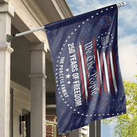 We The People 250th Anniversary House Flag | Personalized 250 Years of Freedom Design | UV Resistant Double Sided Polyester | Commemorative Yard Decor Gift