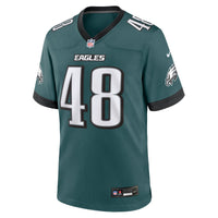 Philadelphia Eagles Dean Clark Midnight Green Team Game Jersey