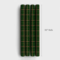 Tartan Plaid Gift Wrap, Christmas Plaid Wrapping Paper, Holiday Plaid Wrapping Paper, Winter Christmas Wrapping Paper, Festive Present Wrap