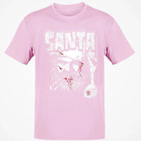 Dark Spooky Christmas Graphic Tee, Santa Horror T-Shirt, Scary Killer Santa Clause Shirt, Creepy Holiday Season Slasher Top