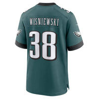 Philadelphia Eagles Cole Wisniewski Midnight Green Team Game Jersey