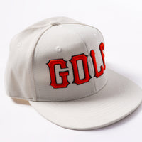 Custom Cream Orange-Black Stitched Adjustable Snapback Hat