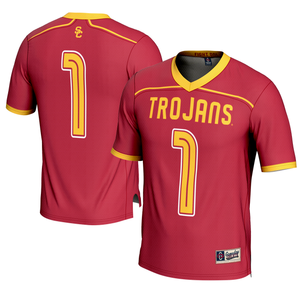 #1 USC Trojans GameDay Greats Lightweight Lacrosse Fashion Jersey - Cardinal