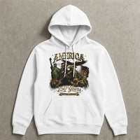 America 250 Years Hoodie | George Washington Abraham Lincoln 1776-2026 Patriotic Art | Soft Cotton-Polyester Blend | Gift for American History Lover