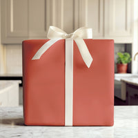 Matte Red Gift Wrap Roll, Solid Red Wrapping Paper, Classic Deep Red Wrapping Paper, Holiday Christmas and Birthday Gift Wrap Roll