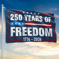 250 Years Of Freedom Garden Flag 1776-2026 | Double-Sided Patriotic House Flag | Weather-Resistant Polyester | 4th Of July Outdoor Decor