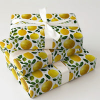 Greenery Christmas Gift Wrap, Watercolor Gold Ornament Wrapping Paper, Elegant Holiday Wrapping Paper, Botanical Winter Gift Wrap Roll