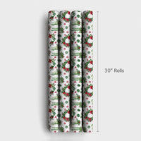 Southwestern Poinsettia Wrapping Paper, Christmas Cactus Wrapping Paper, Desert Floral Holiday Wrapping Paper, Botanical Winter Gift Wrap