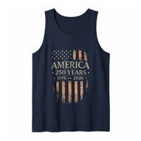 America 250 Years Tank Top | Vintage 1776-2026 USA Flag Design | Soft Breathable Unisex Tank | Semiquincentennial Gift for Patriots