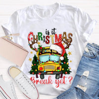 Humorous Bus Driver Holiday T-Shirt, School Bus Christmas Break Shirt, Christmas Vacation Graphic Tee, Bus Driver Appreciation Present