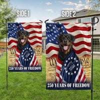 Rottweiler Garden Flag 250 Years of Freedom | Patriotic Dog USA Flag Design | Weather-Resistant Polyester | Gift for Rottweiler Owners