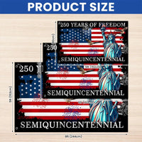 250 Years of Freedom American Flag | Semiquincentennial Patriotic House Flag | Double-Sided UV-Resistant Polyester | Independence Day Decor Gift