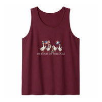 USA 250th Anniversary Goose Tank Top | 250 Years of Freedom Patriotic Art | Soft Breathable Unisex Cotton | Gift for Americana Collectors