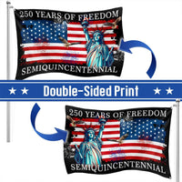 250 Years of Freedom American Flag | Semiquincentennial Patriotic House Flag | Double-Sided UV-Resistant Polyester | Independence Day Decor Gift