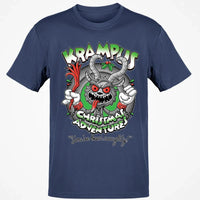 Humorous Dark Christmas Graphic Tee, Krampus Youve Been Naughty T-Shirt, Retro Creepy Holiday Monster Shirt, Horror Xmas Fan Present