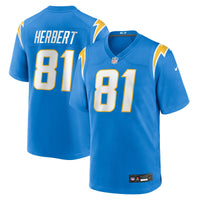 Los Angeles Chargers Patrick Herbert Powder Blue Team Game Jersey