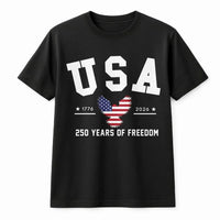 USA 250 Years of Freedom T-Shirt | 1776-2026 Patriotic Eagle Design | Soft Breathable Cotton | Gift for American History Enthusiasts