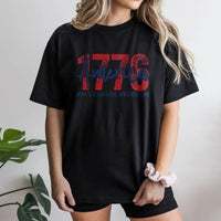 America 1776 T-Shirt | 250 Years of Freedom Patriotic Design | Soft Breathable Cotton Tee | Gift for History and Americana Lovers