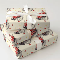 Wheelchair Santa Holiday Gift Wrap, Black Santa Wrapping Paper, Diverse Christmas Wrapping Paper, Inclusive Santa Claus Holiday Gift Wrap