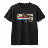America 250 Years T-Shirt | Vintage 1776-2026 Anniversary Graphic | 100% Soft Breathable Cotton | Patriotic Gift for History Lovers