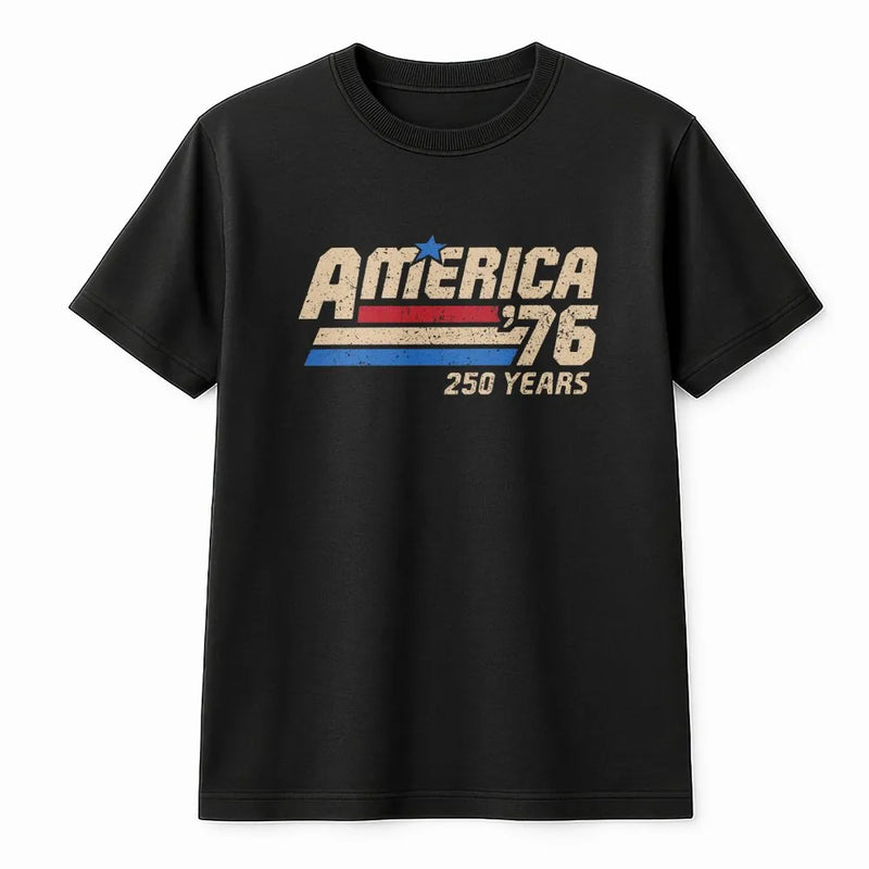 America 250 Years T-Shirt | Vintage 1776-2026 Anniversary Graphic | 100% Soft Breathable Cotton | Patriotic Gift for History Lovers