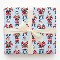 Adorable Police Officer Gift Wrap, Sheriff Santa Christmas Wrapping Paper, Law Enforcement Holiday Wrapping Paper, Deputy Santa Gift Wrap