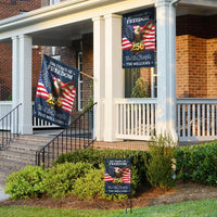 Personalized American Flag Garden Flag | 250 Years of Freedom Eagle Design | Double-Sided Polyester | Custom Patriotic Yard Decor