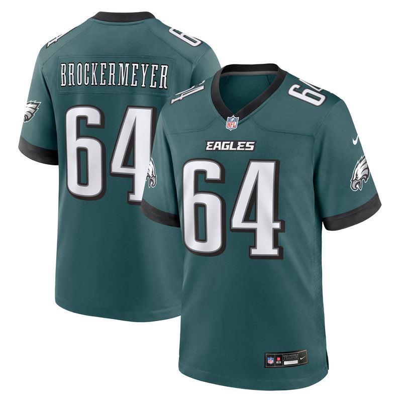 Philadelphia Eagles James Brockermeyer Midnight Green Team Game Jersey