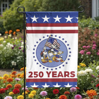 Patriotic Mickey Mouse Garden Flag | Retro Spirit of 76 America 250 Years Celebration | Double-Sided Premium Polyester | Outdoor Yard Decor Gift