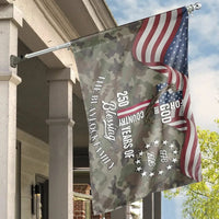 Patriotic Cross House Flag | For God and Country 250 Years of Blessing1776-2026 Camo American Flag Design | Weather-Resistant Double-Sided Outdoor Flag | Gift for Christian Patriots and Military Families