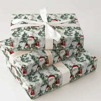 Camouflage Vest Santa Claus Gift Wrap, Tactical Santa Wrapping Paper, Military Christmas Wrapping Paper, Veteran Holiday Gift Wrap Paper