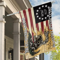 250 Years of Freedom House Flag | Gadsden Rattlesnake 1776-2026 Don't Tread on Me | Double-Sided Premium Polyester | Patriotic American 250th Anniversary Outdoor Decor Gift