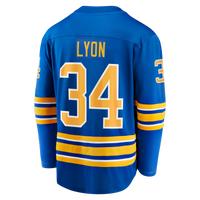 Buffalo Sabres Alex Lyon Royal Home Breakaway Jersey