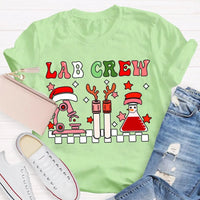 Festive Laboratory Tech Holiday Shirt, Christmas Lab Crew Science T-Shirt, Chemist Biology Xmas Tee, Science Lover Present