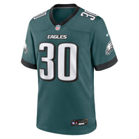 Philadelphia Eagles Jaydon Blue Midnight Green Team Game Jersey