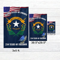 Nevada State Flag Garden Flag | 250 Years of Freedom Commemorative | Double-Sided Polyester | Patriotic Outdoor Decor for Nevada Residents