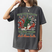 Humorous Holiday Lyric Graphic Tee, Retro Hip Hop Christmas T-Shirt, 90s Rap Xmas Party Shirt, Vintage Holiday Festive Graphic T-Shirt