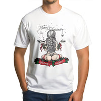 Cheeky Christmas Girl Shirt, Merry Christmas Milwaukee Shirt, Retro Pinup Holiday Tee, Humorous Wisconsin Graphic T-Shirt, Christmas Present